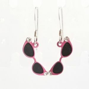 Sunglass Earrings with Bling and Sterling Silver Ear Wires